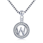Collier Initiale Argent w