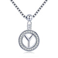 Collier Initiale Argent y