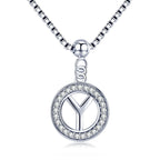 Collier Initiale Argent y