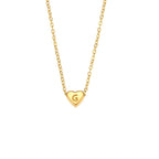collier initiale coeur g