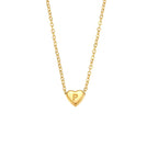 collier initiale coeur p