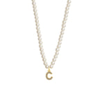 Collier Initiale Perle c