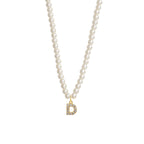 Collier Initiale Perle d