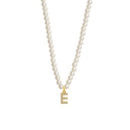 Collier Initiale Perle e