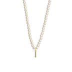Collier Initiale Perle i