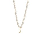 Collier Initiale Perle j