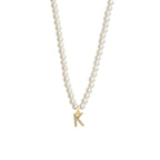 Collier Initiale Perle k