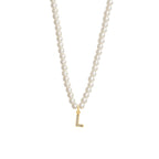 Collier Initiale Perle l