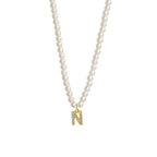 Collier Initiale Perle n