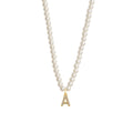 Collier Initiale Perle