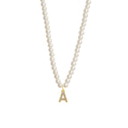 Collier Initiale Perle