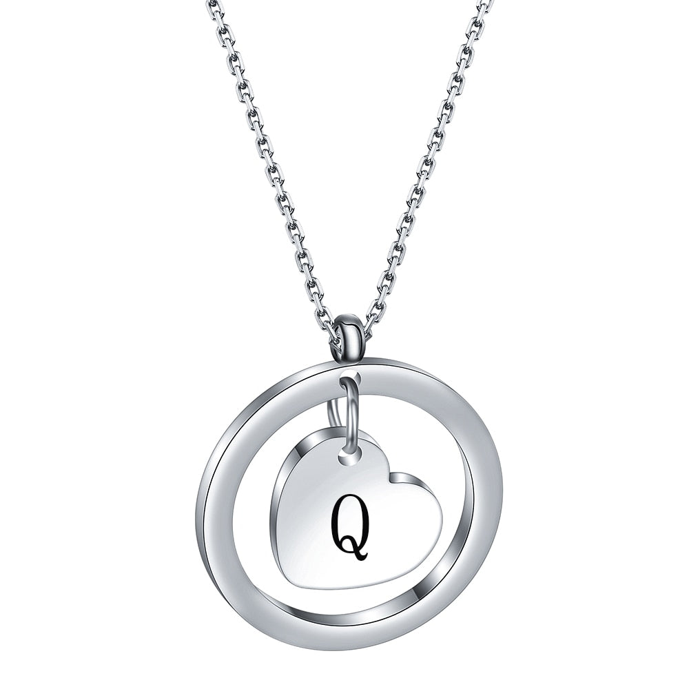 Collier Initiale Personnalisé q