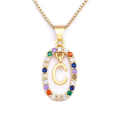 collier initiale pierre c