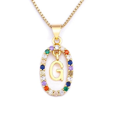 collier initiale pierre g