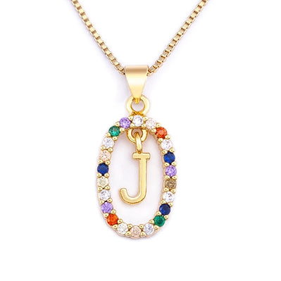 collier initiale pierre j