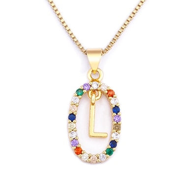 collier initiale pierre l