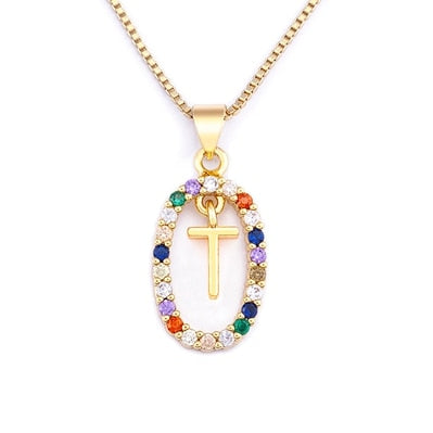 collier initiale pierre t
