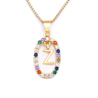 collier initiale pierre z