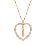collier initiale strass i