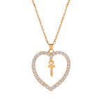 collier initiale strass t