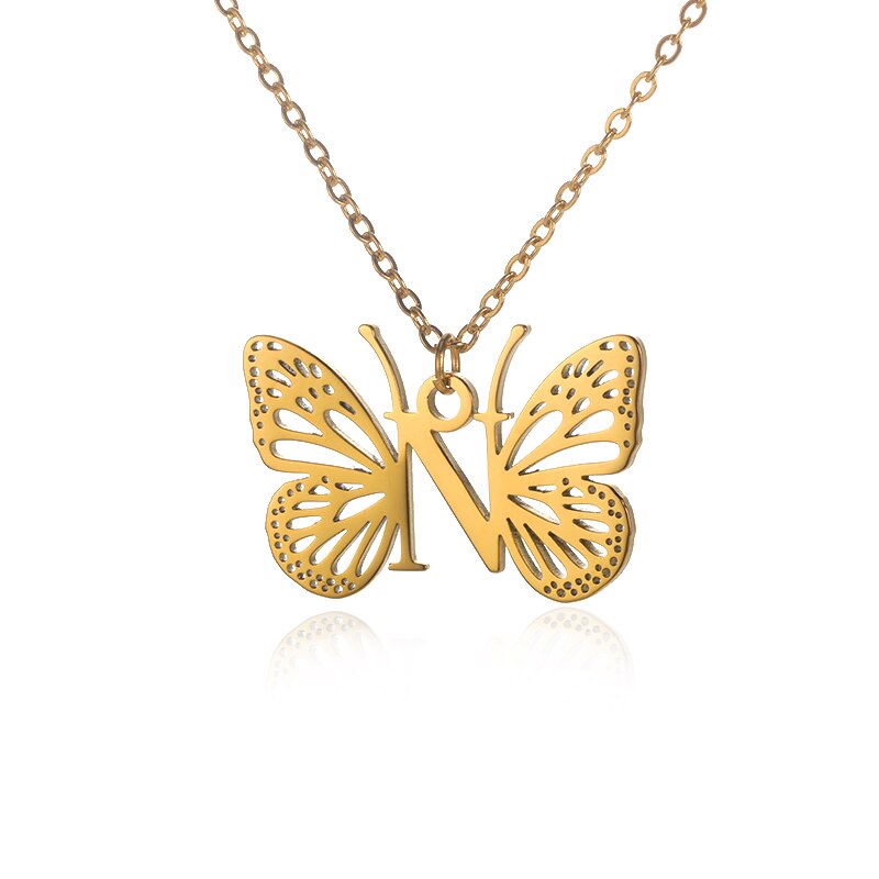 collier lettre alphabet n