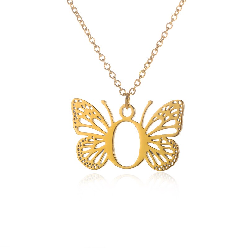 collier lettre alphabet o