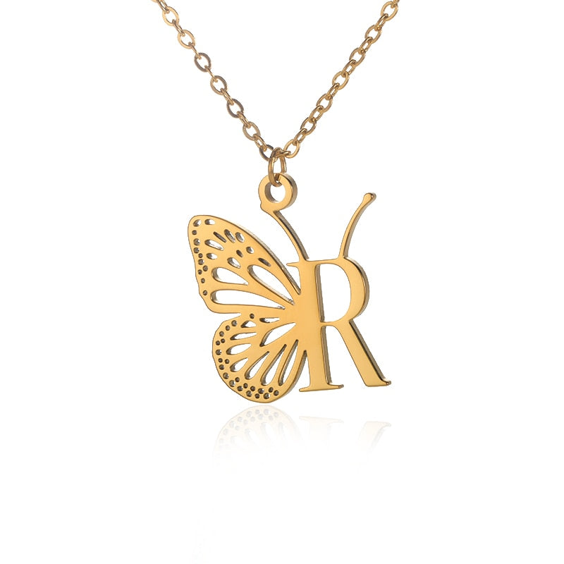 collier lettre alphabet r
