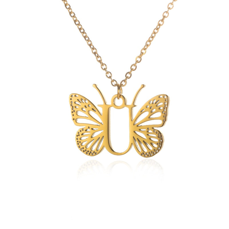 collier lettre alphabet u