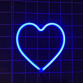 lampe coeur bleu
