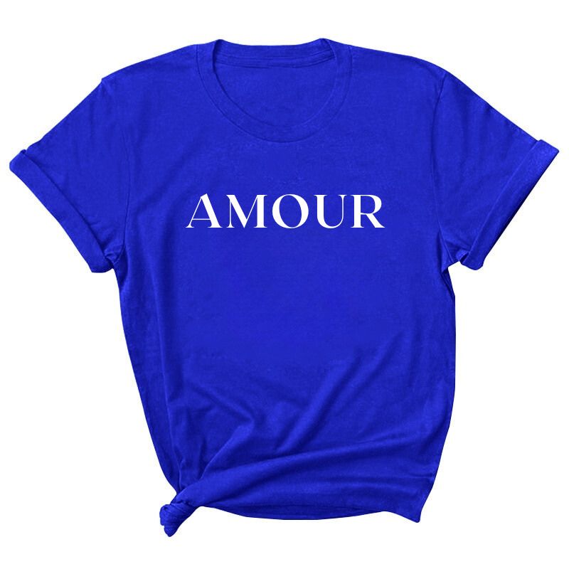 T-Shirt Amour Bleu Foncé