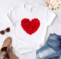 T-Shirt Coeur Femme