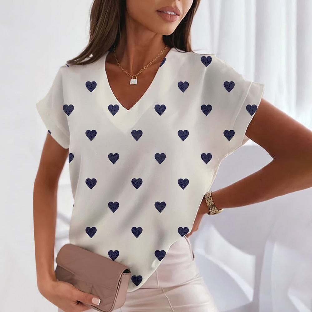 T-Shirt Coeur Vintage