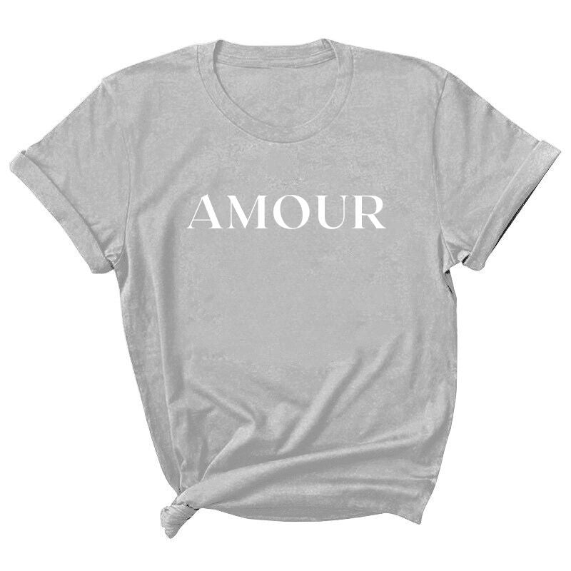 T-Shirt Gris Amour