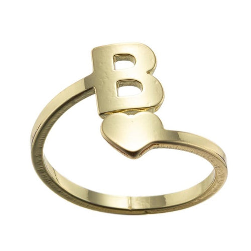Bague Coeur Doré b