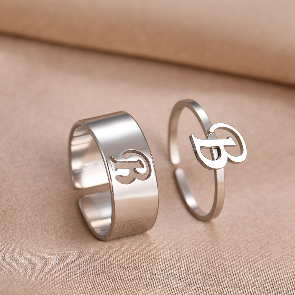 Bague Initiale Couple b