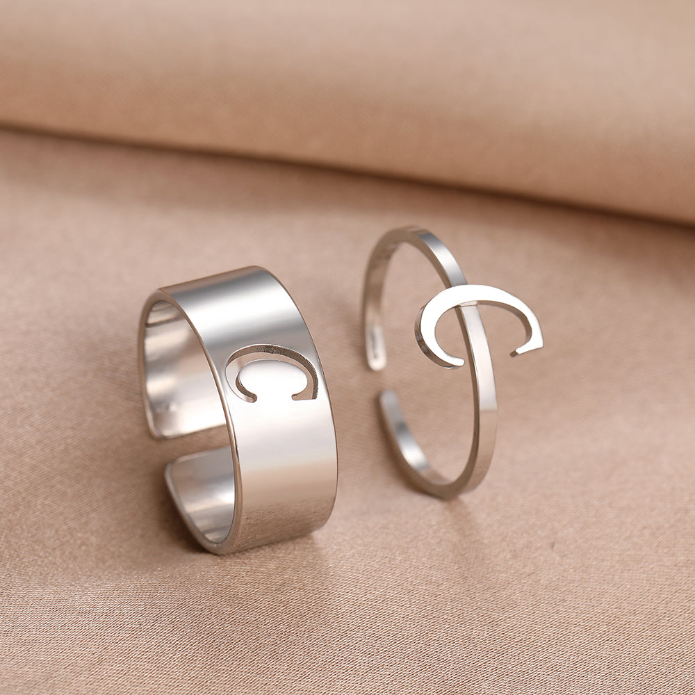 Bague Initiale Couple c
