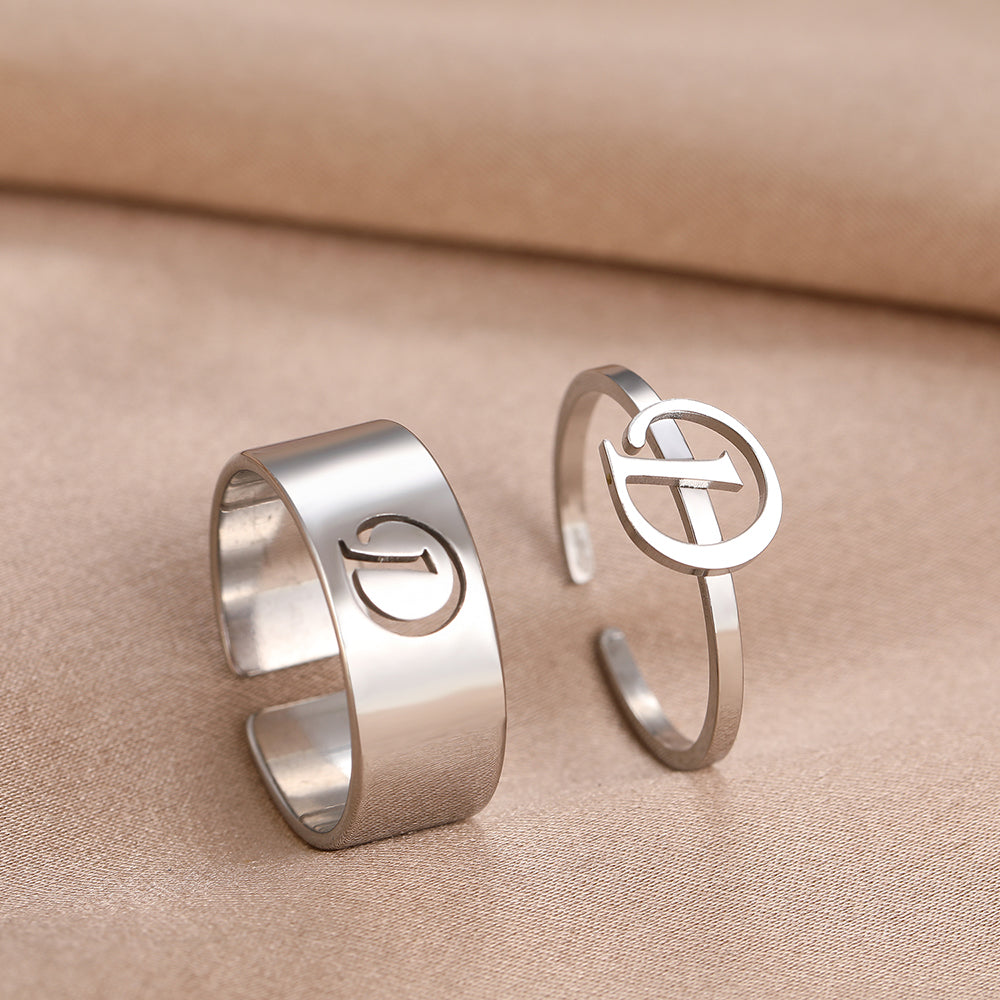 Bague Initiale Couple d