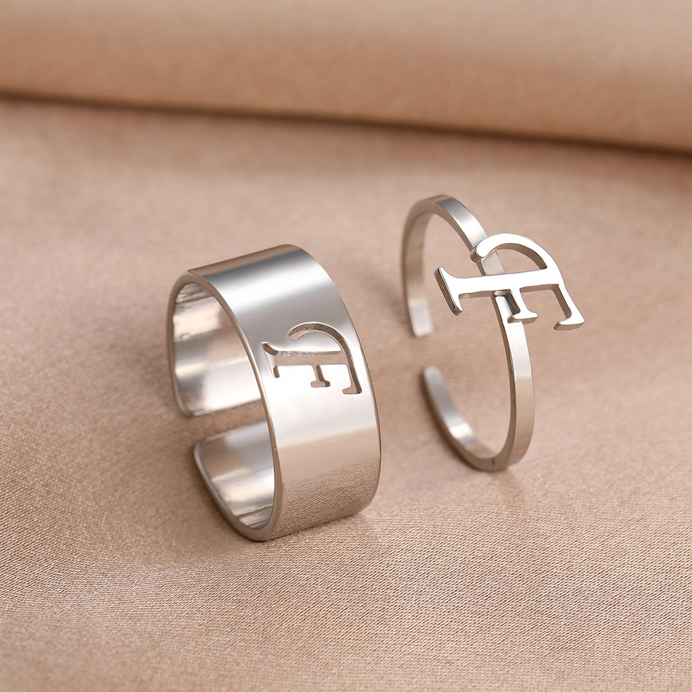 Bague Initiale Couple f