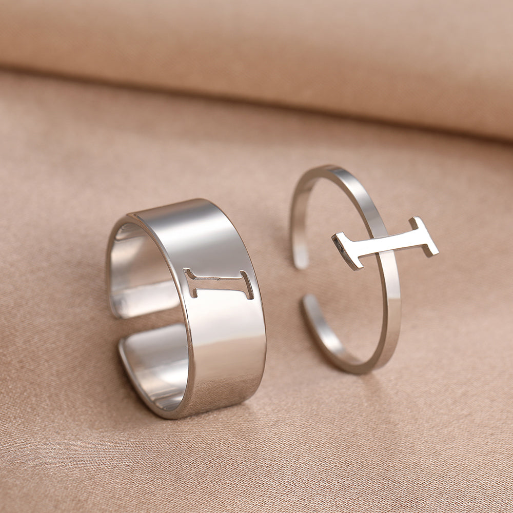 Bague Initiale Couple i