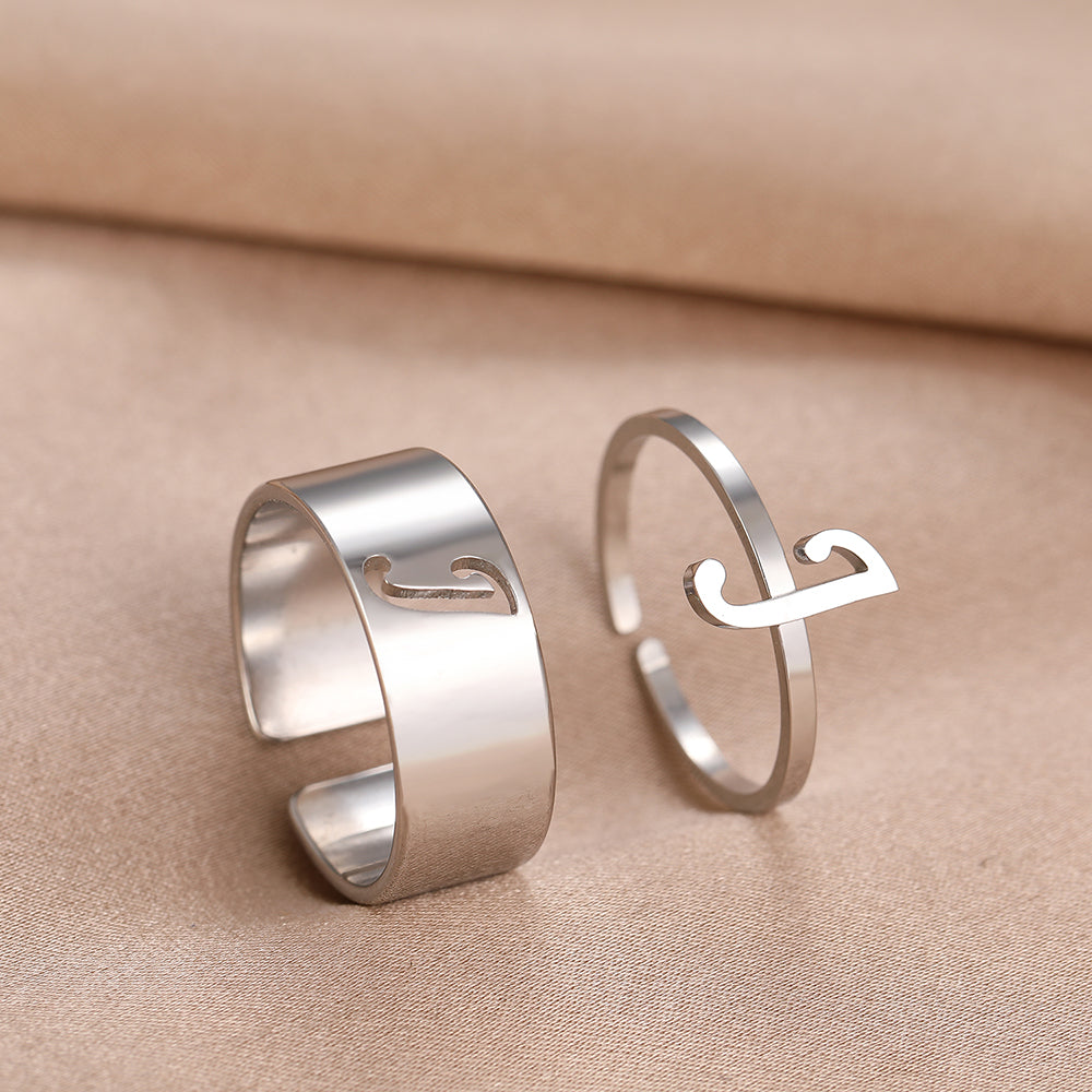 Bague Initiale Couple j