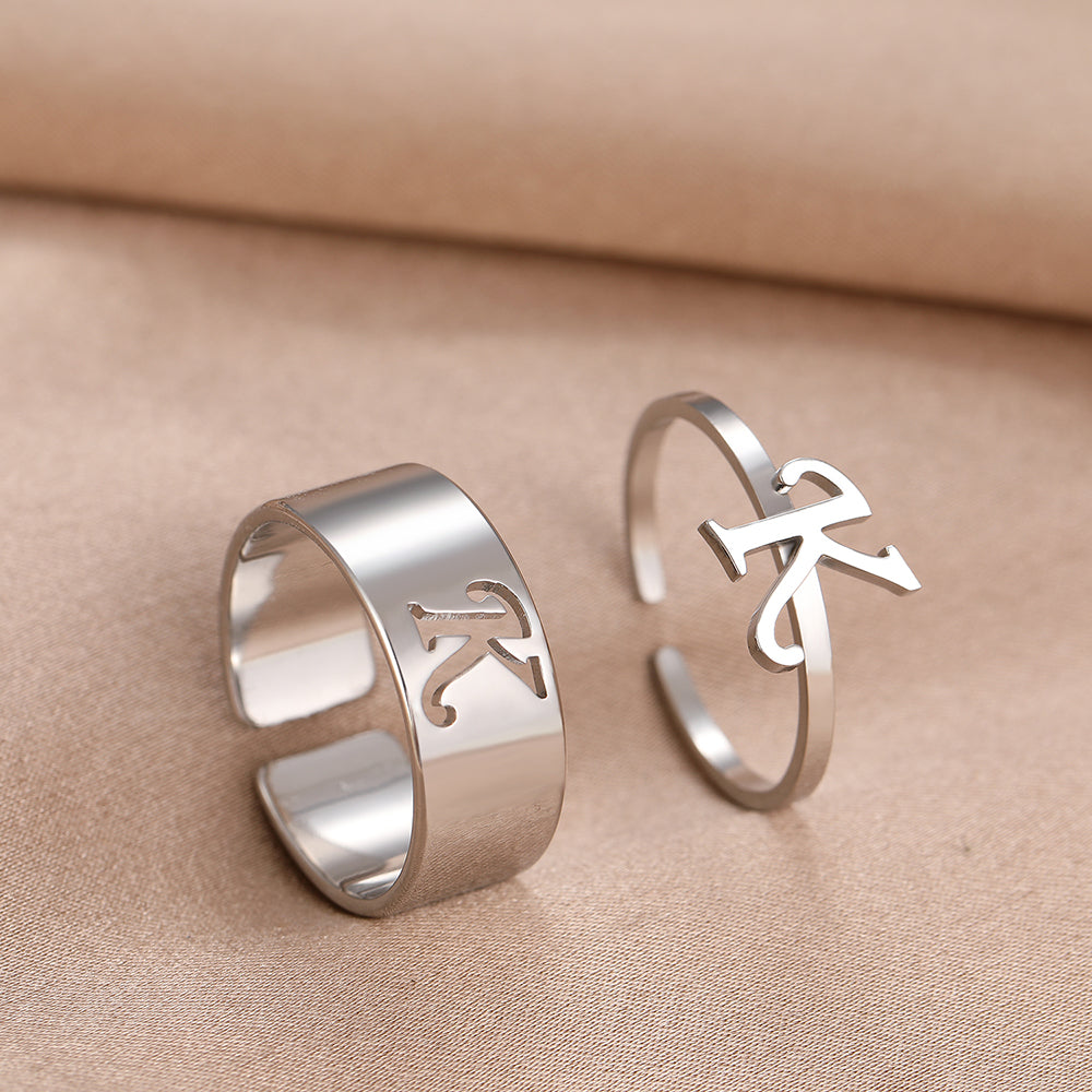 Bague Initiale Couple k