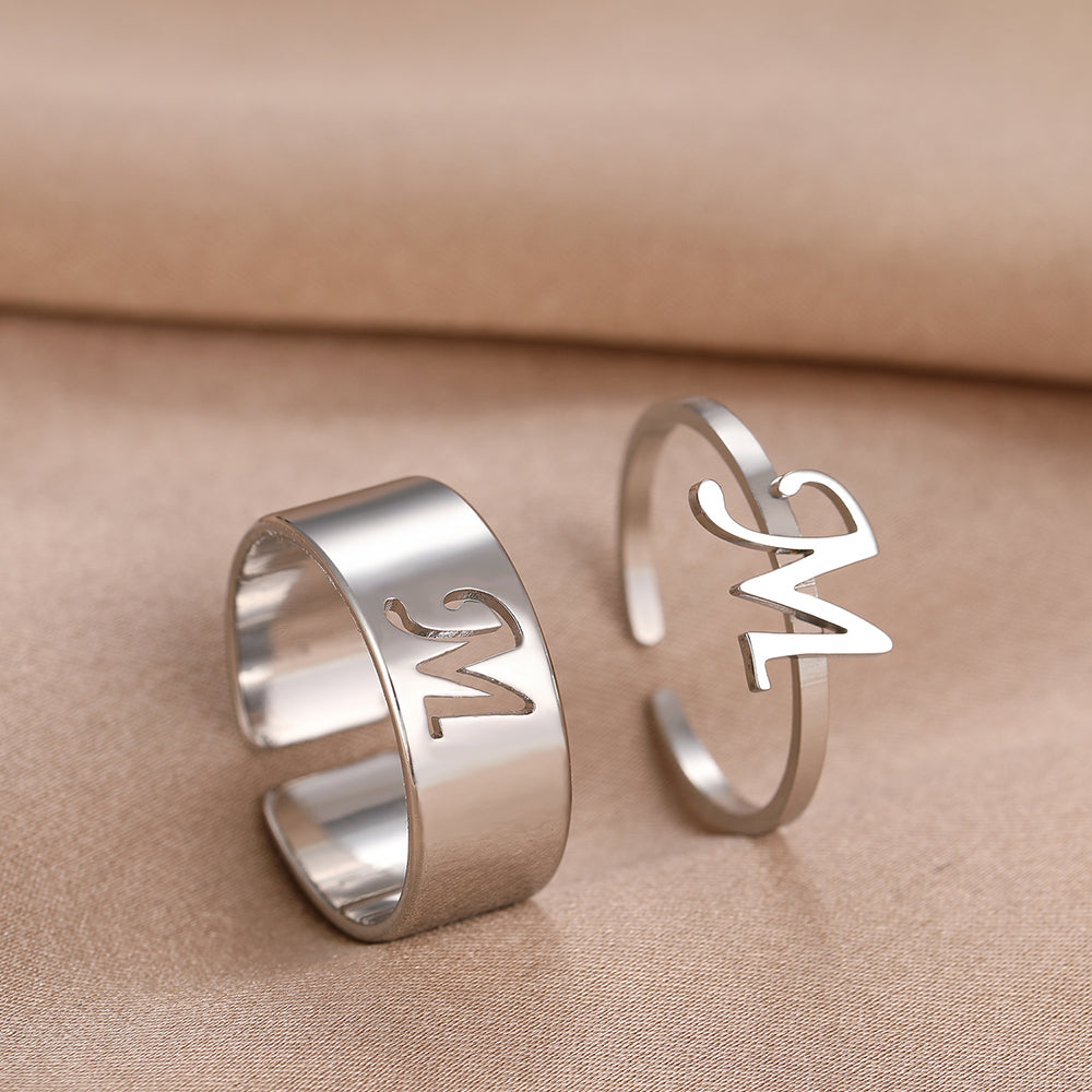Bague Initiale Couple m