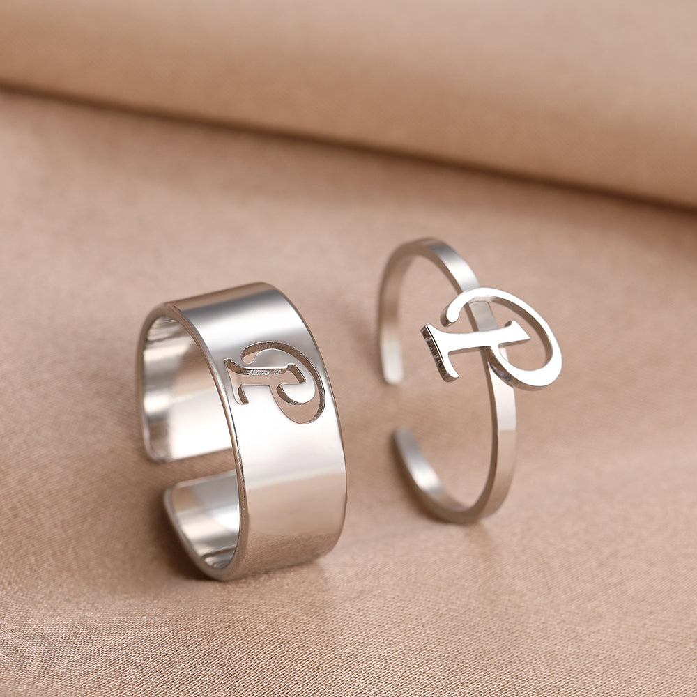 Bague Initiale Couple p