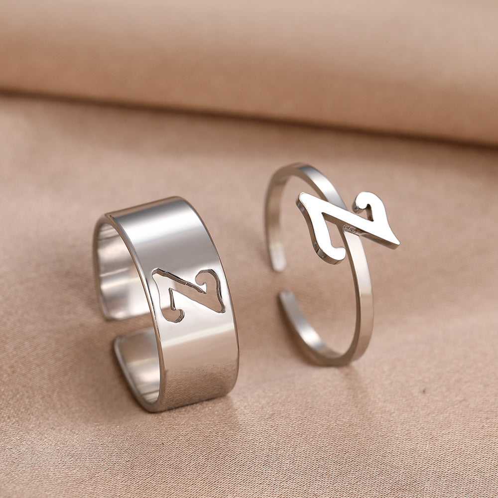 Bague Initiale Couple z