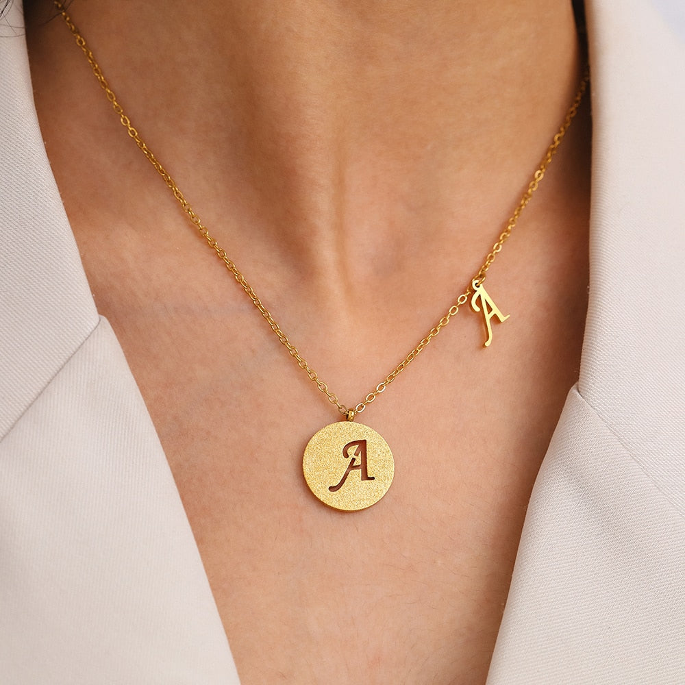 collier deux initiales