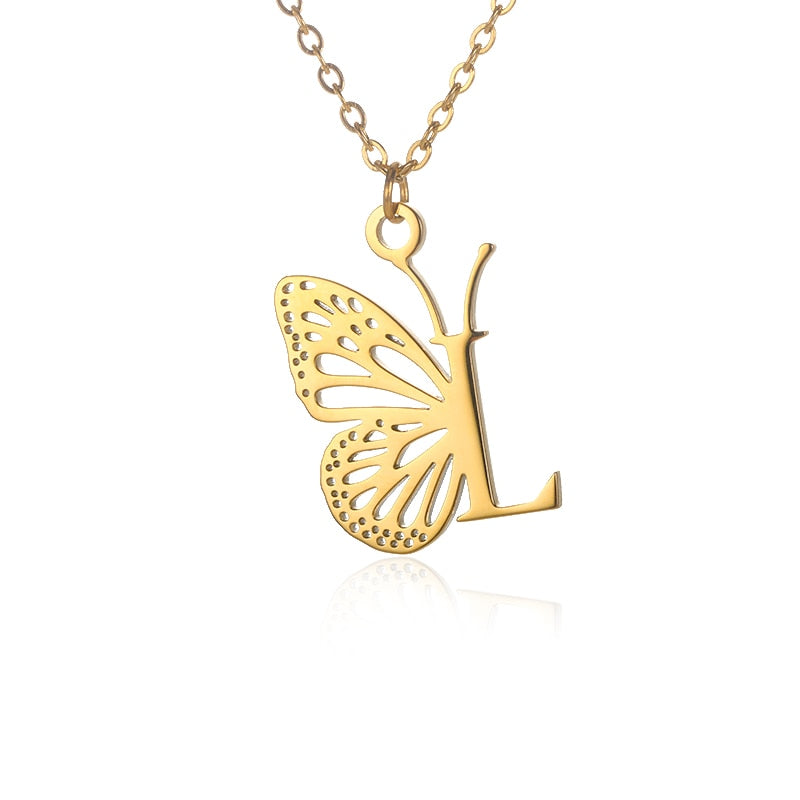 collier lettre alphabet l
