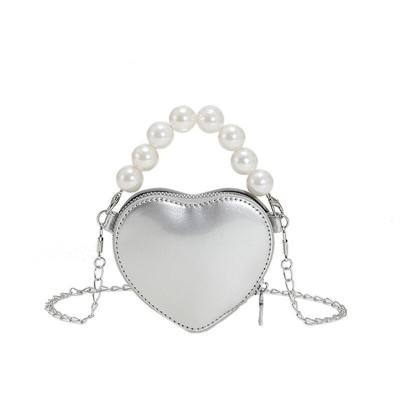 petit sac perle argenté