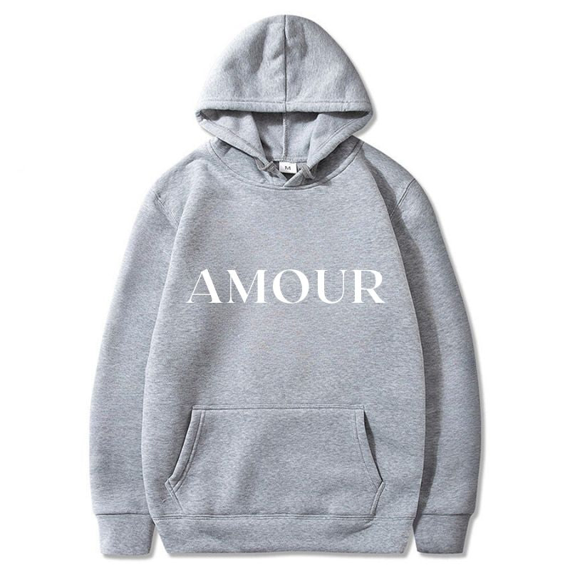 Pull Amour Gris