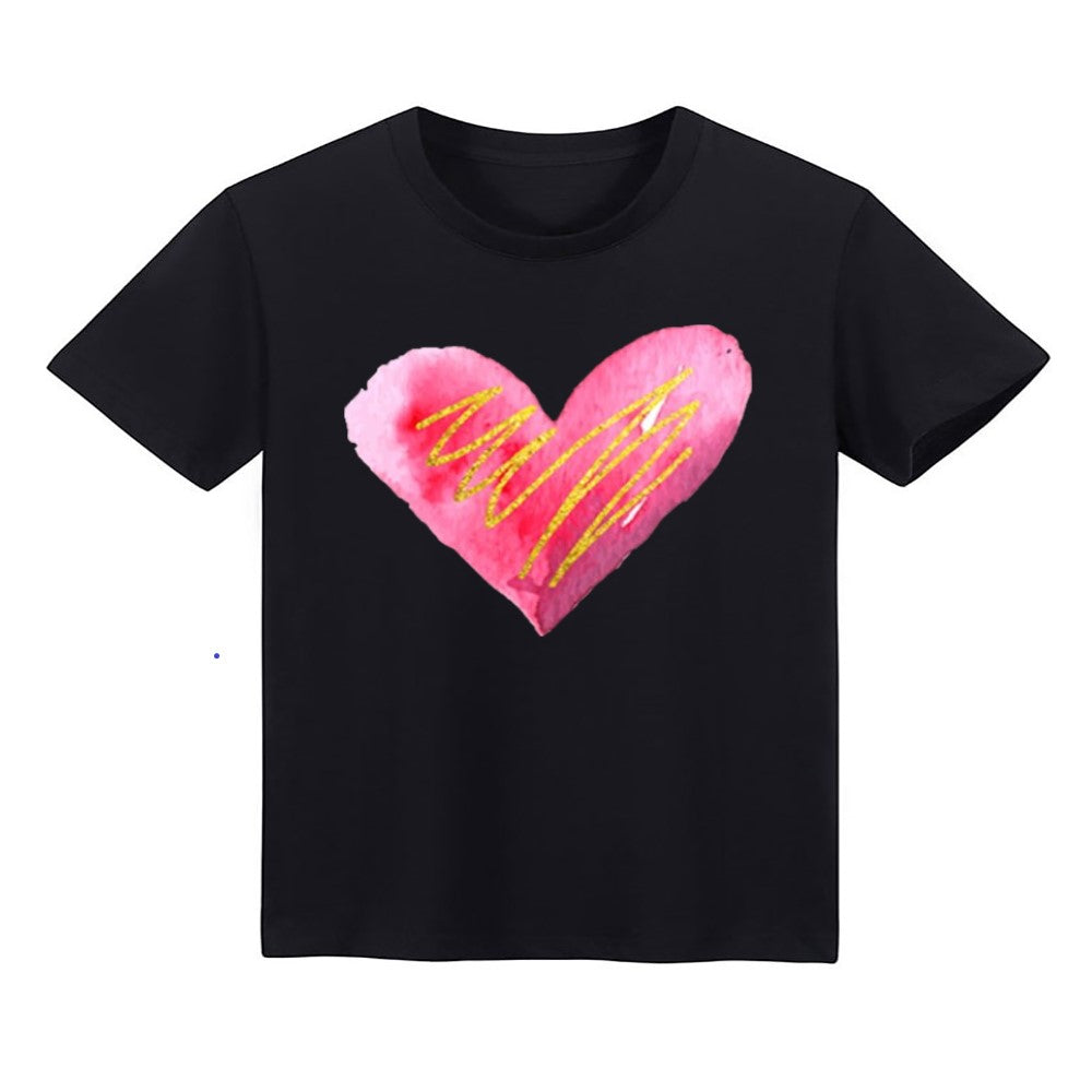 T-Shirt Homme Coeur Rose