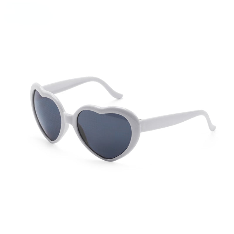 Lunette Soleil Coeur Blanche